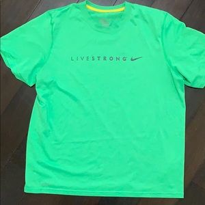 Nike dry fit bright green tee shirt. Size XL.